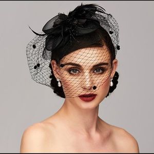 Black Fascinator hat